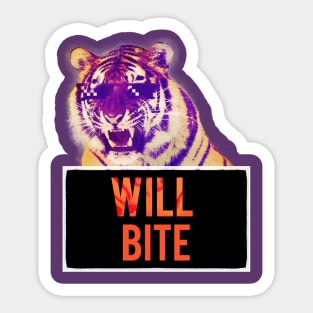 Will Bite Sticker